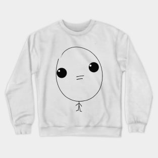 Big eye head person Crewneck Sweatshirt